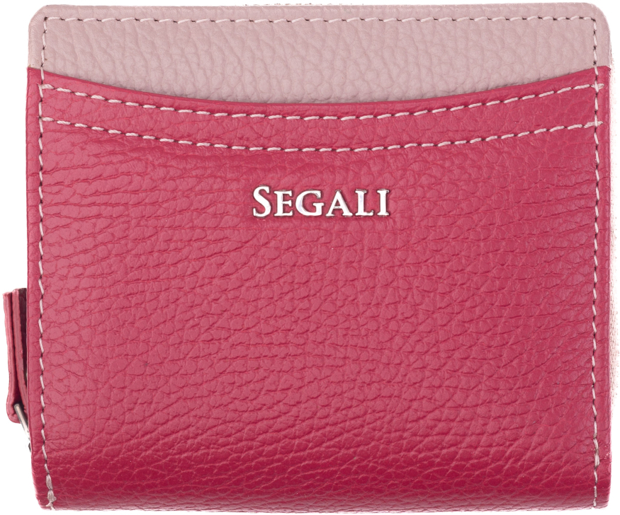 SEGALI Dámská kožená peněženka 7544 B magenta/rose - Peněženky Kožené peněženky