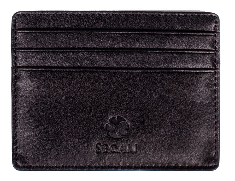 SEGALI Dokladovka kožená 01 black - Tašky, peněženky Dokladovky