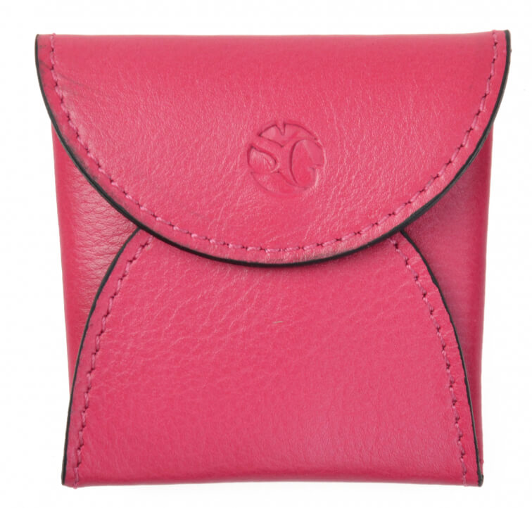 SEGALI Kožená kapsička 7488 pink - Peněženky Kožené peněženky