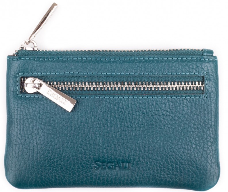 SEGALI Kožená mini peněženka-klíčenka 7291 A blue - Peněženky Kožené peněženky
