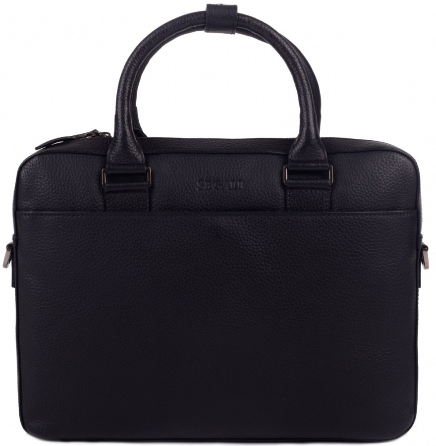 SEGALI Pánská kožená taška na notebook 7360 SE Black - Tašky Tašky na notebook