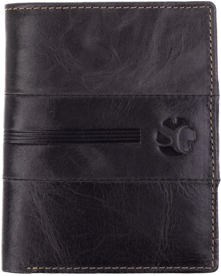 SEGALI Pánská kožená peněženka 1041 black - Peněženky Kožené peněženky
