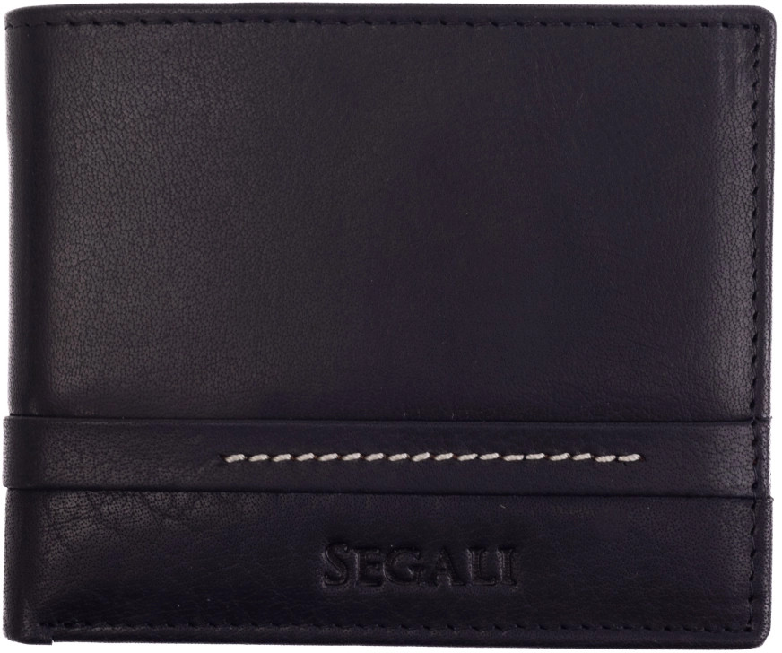 SEGALI Pánská kožená peněženka 1042 black - Peněženky Kožené peněženky