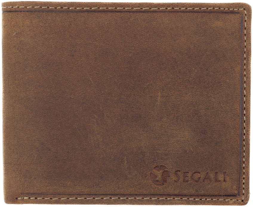 SEGALI Pánská kožená peněženka 1059 brown - Peněženky Kožené peněženky