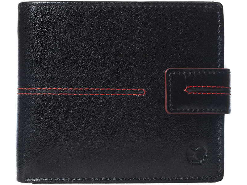 SEGALI Pánská kožená peněženka 150721 black - Peněženky Kožené peněženky