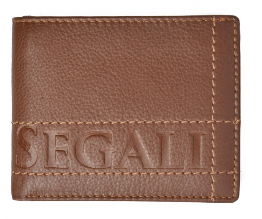 SEGALI Pánská kožená peněženka 19052 tan - Peněženky Kožené peněženky