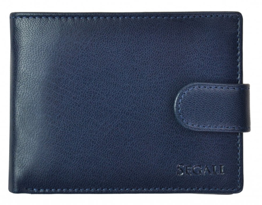 SEGALI Pánská kožená peněženka 2511 blue - Peněženky Kožené peněženky