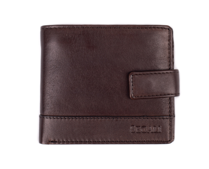 SEGALI Pánská kožená peněženka 55666 brown - Peněženky Kožené peněženky