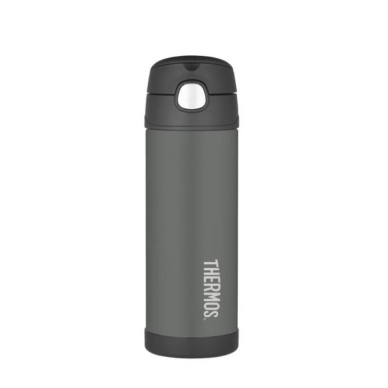 Thermos Dětská termoska s&nbsp;brčkem - černá 470 ml - Stylové doplňky Láhve na pití a&nbsp;termosky