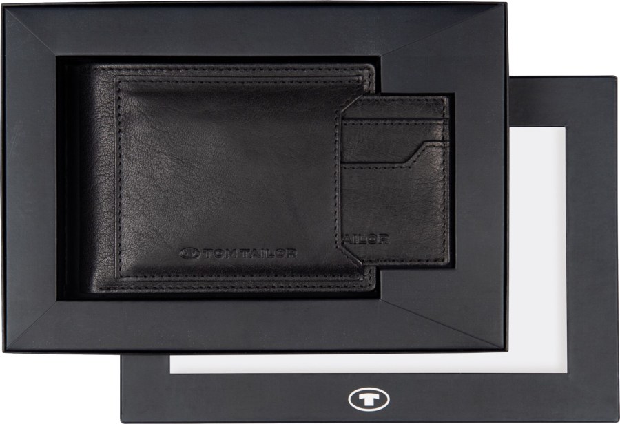 Tom Tailor Pánská dárková sada - kožená peněženka a pouzdro na karty 29499 60 - Peněženky Elegantní peněženky