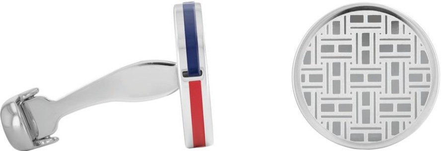 Tommy Hilfiger Moderní ocelové manžetové knoflíčky 2790360 - Stylové doplňky Manžetové knoflíčky
