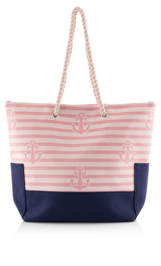 Verde Dámská plážová taška 14-140 pink - Tašky Nákupní tašky