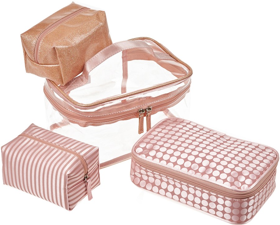 Verde Sada kosmetických tašek 07-313 pink - Kosmetické tašky