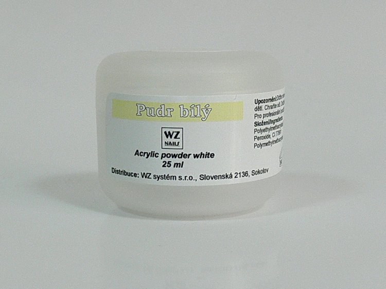 Akrylový pudr bílý 25 ml