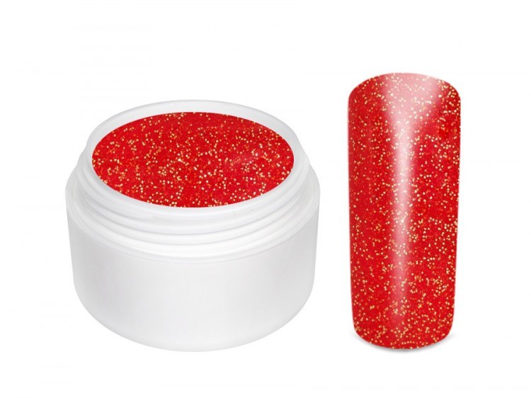 UV gel barevný glitrový Sugar Red 5 ml
