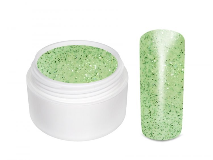 UV gel barevný glitrový Spring Green 5 ml - Péče o ruce Barevné UV gely Glitrové barevné UV gely
