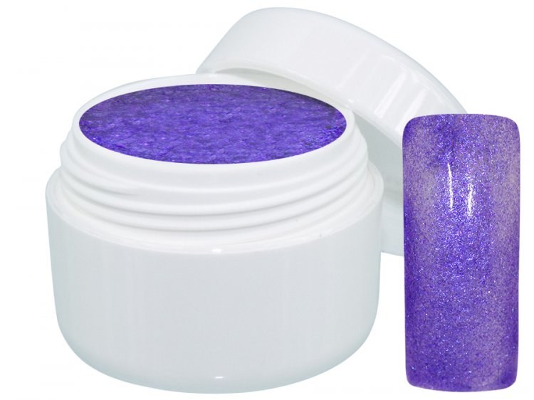UV gel barevný Extrem Glimmer Purple 5 ml - Péče o ruce Barevné UV gely Třpytivé barevné UV gely