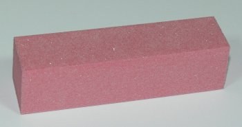 Leštící blok na nehty čtyřstranný růžový jemný 120/180