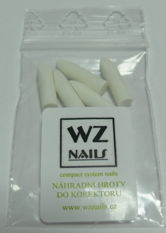 Náhradní hroty WZ nails do odlakovače ve fixu FS (balení 5 ks) - Péče o ruce Laky na nehty Sušiče laku a příslušenství