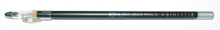 Princessa KOHL PENCIL tužka linkovací dřevěná s ořezávátkem střibrná - Péče o ruce Dekorativní kosmetika Tužky linkovací