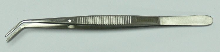 Pinzeta zubní lomená 16 cm