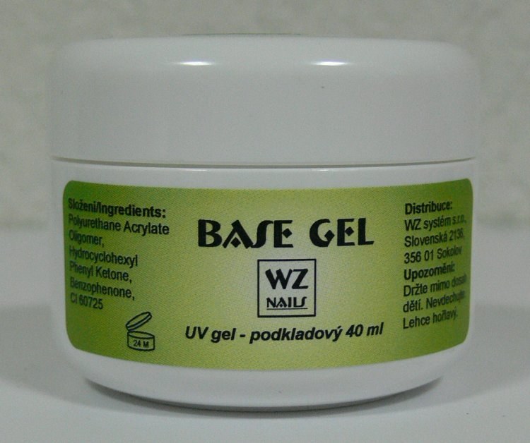 UV gel podkladový Base gel 40 ml - Péče o ruce UV gely UV gely WZ NAILS