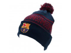 Pletená zimní čepice FC Barcelona