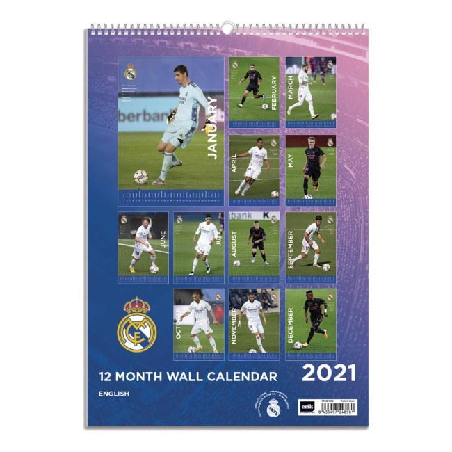 Nástěnný kalendář Real Madrid 2021 - Real Madrid Kalendáře