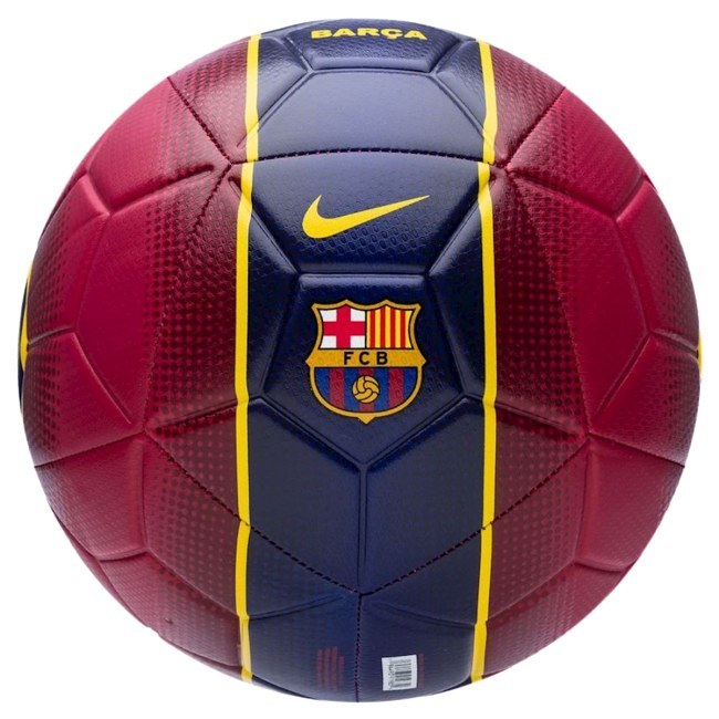 Nike FC Barcelona Strike rudá/tmavě modrá UK 5 - Fanouškovské míče Míče