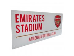 Cedule Arsenal FC Emirates Stadium bílá