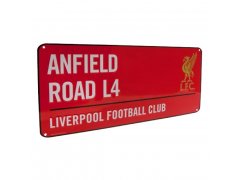 Cedule Liverpool FC Anfield Road červená