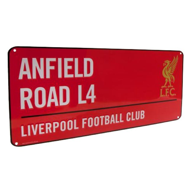 Cedule Liverpool FC Anfield Road červená - FC Liverpool Suvenýry