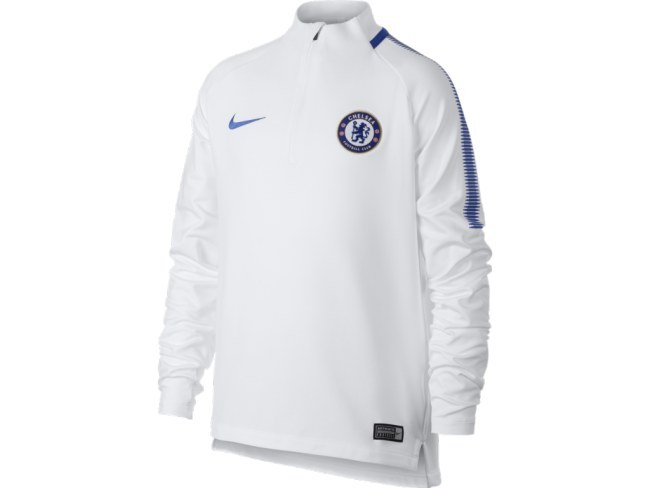 Nike Chelsea FC Dry Squad Drill bílá/modrá UK Junior S - Výprodej Fanshop Oblečení