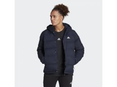 Pánská péřová bunda s kapucí M HG8750 Tmavě modrá - Adidas