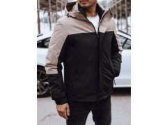 Pánská zimní bunda s kapucí TX4899 černá - FashionStreet