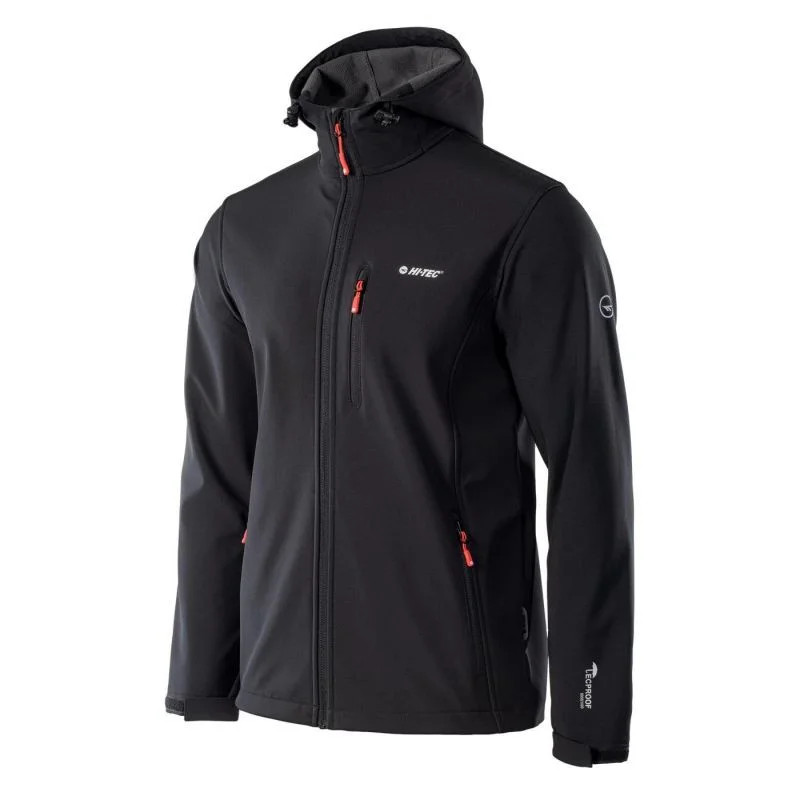 Pánská bunda Caen M 92800282249 Černá s červenou - Hi-Tec