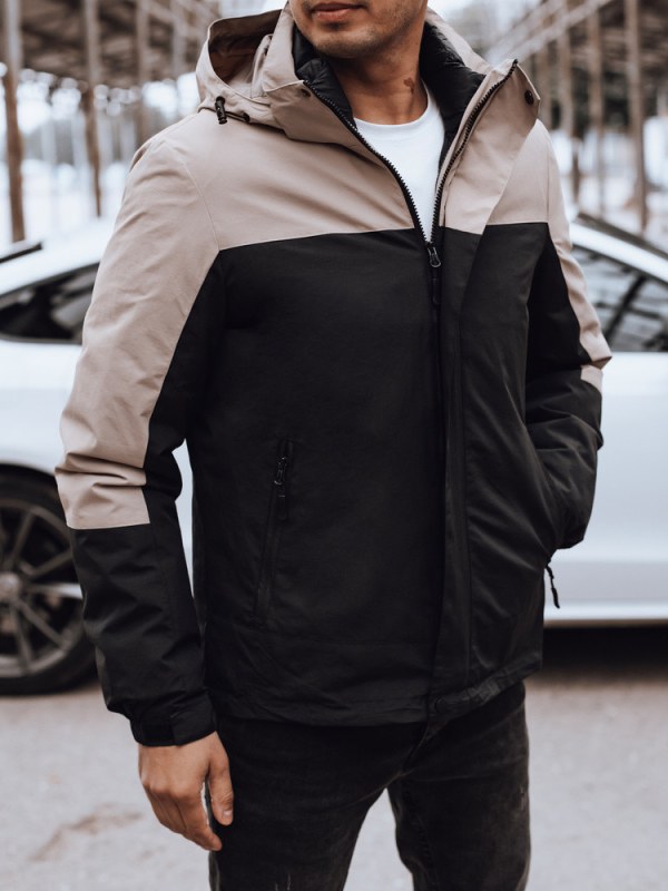 Pánská zimní bunda s&nbsp;kapucí TX4899 černá - FashionStreet - Pánské oblečení Muži bundy