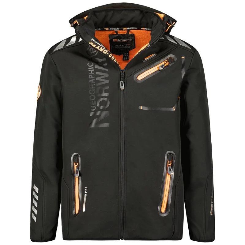 Geographgical Norway Royaute DB MEN 068 M WY1999H/GN/Black / Orange bunda - Pánské oblečení Muži bundy