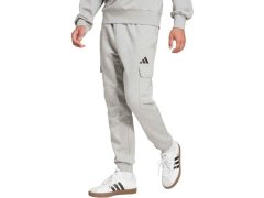 Pánské kalhoty adidas Essentials Feelcozy Cargo, světle šedé, JE3823