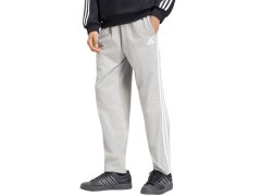 Pánské kalhoty adidas Essentials 3-Stripes Single Jersey Tapered Open Hem, šedé, KY4215