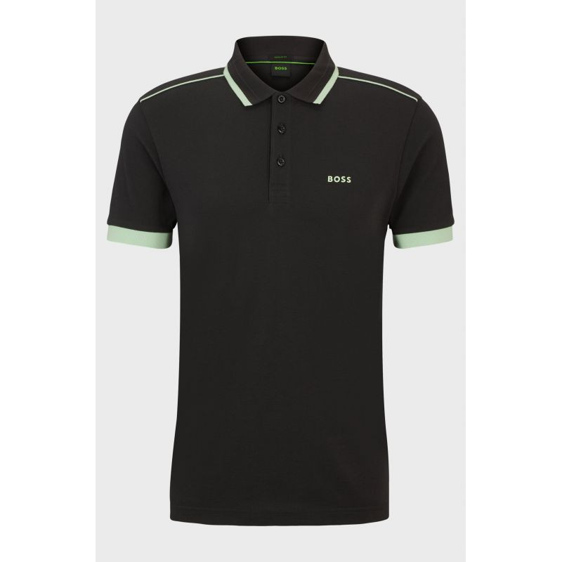 Pánská polokošile BOSS Paddy 1 Charcoal regular fit černá (50512995-016)