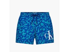 Pánské koupací kraťasy - KM00709 0G3 - zelenomodré - Calvin Klein