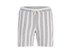 Jack&Jones pánské šortky JPSTJAIDEN COBA STRIPE JOG SHORTS REG SN 12274413 CLOUD DANCER/STRIPES