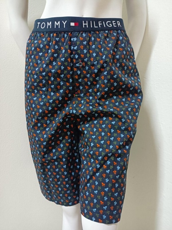Pánské šortky na spaní UM0UM02394 - 0G1 - Tmavě modrá - Tommy Hilfiger