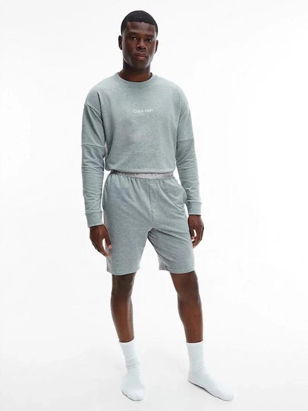 Pánské kraťasy na spaní NM2271E - P7A Šedá - Calvin Klein - Pánské oblečení Muži kraťasy