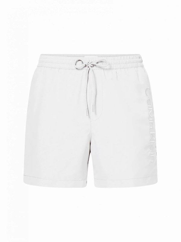 Pánské koupací kraťasy KM00718 YCD bílé - Calvin Klein - Pánské oblečení Muži kraťasy