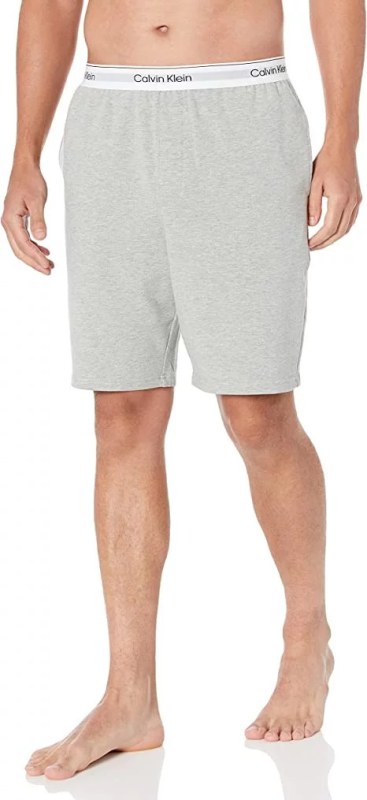 Pánské kraťasy na spaní NM2303E P7A šedá - Calvin Klein