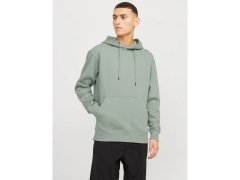 Jack&Jones pánská mikina JJESTAR BASIC SWEAT HOOD NOOS 12208157 ICEBERG GREEN