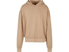 Build your Brand BY 191 Pánská oversize mikina s&nbsp;kapucí "Acid Wash" 56.0191 union beige