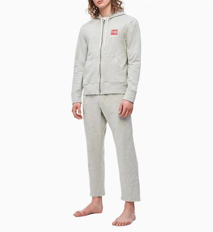 Pánská mikina NM1752E-080 šedá - Calvin Klein